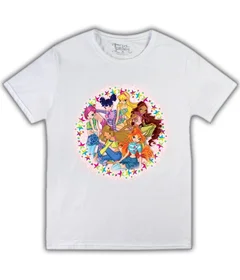 Прикольные футболки: Винкс на белой